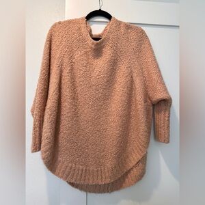 Lou & Grey Warm Pink oversized poncho/Sweater